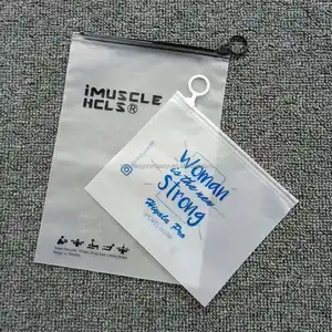定制您自己的商标回收小袋磨砂服装运输滑梯拉链锁扣服装包装袋塑料袋拉链
