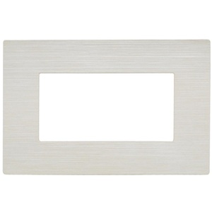 <b>Brushed</b> Pearl White 4 Seater <b>Plate</b> Compatible With Living International - Product Image 1