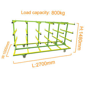 उत्पादन कार्यशालाओं के लिए "लंबाई डबल पक्षीय एल्यूमीनियम ट्यूब लंबी प्रोफ़ाइल सामग्री परिवहन गाड़ी 106 डिजाइन के लिए - Product Image 3