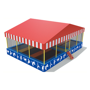 Kids Playground Indoor <b>Slide</b> Park Equipment Cheap Bungee Jumping <b>Bed</b> Big Size Trampoline - Product Image 4