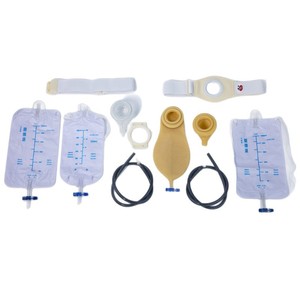 Day and night urostomy bag system with latex buckle type and hook type for bladder and lumbar side use including urine collect - Product Image 5