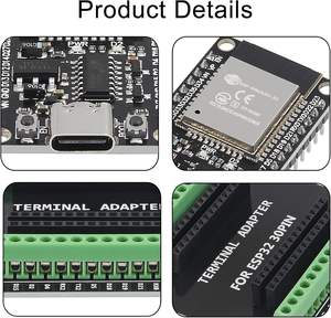 Aismartlink <span class=keywords><strong>2</strong></span> ensembles de cartes de développement Type-C ESP-WROOM-32 ESP32 ESP-32S CP2102 avec carte d'extension Shield GPIO 1 en <span class=keywords><strong>2</strong></span> - Product Image 2