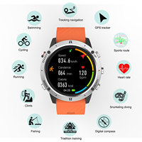 Montre de sport GPS Sunroad pour homme, numérique, étanche, montre de randonnée tendance, baromètre, altimètre, triathlon, navigation
