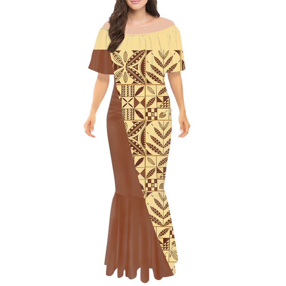 Polynesian Clothing - Traditional Samoan Tapa Print Designs