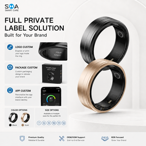 Bague connectée en acier inoxydable pour la santé et le fitness, avec suivi du sommeil et chargement sans fil, personnalisable avec logo pour les acheteurs de marques, moniteur de santé. - Product Image 6