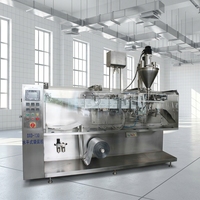 Horizontale Doypack-Abfüllmaschine Automatische Rollfolienform-Standbeutelmaschine für Pulver