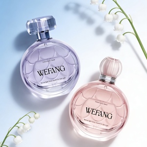 ขวดน้ำหอมแก้วทรงกลมหรูหราขนาด 100 มล. ขายส่ง สีและกล่องแบบกำหนดเอง ฝาสีทองสีเงิน ราคาโรงงาน รับทำแบรนด์ - Product Image 3