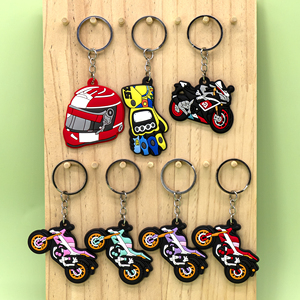 Motorrad 2D PVC Schlüsselanhänger Großhandel Yamaha Designs Helm-Stil Großhandel Individuelle Schlüsselringe Zubehör für Taschen Autos Geschenke in Großmengen - Product Image 3