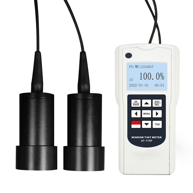 AT-175P Digital Handheld Light Transmission Window Tint Meter with Printer to Print test Data Measurement Range 0.0%-100%