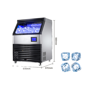 Ahorro de energía 530W Máquina de hielo Cubo comercial Máquina de hielo de acero inoxidable Máquina de hielo comercial Precio - Product Image 3