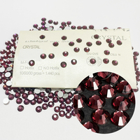 Améthyste SS20 Base argentée Petit paquet Cristal Verre Strass Flatback Non Hotfix Loose Rhinestones DIY Crafts Nails