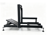Cockpit de simulation de course personnalisé en profilé aluminium 4080, support de simulateur de course réglable avec base pour levier de vitesses, pédale et volant