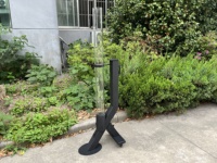 Poêle à granulés de bois extérieur autoportant en acier laminé à froid pour patio et jardin