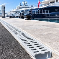Caniveau de drainage en SMC à haute capacité de charge, en forme de U, pour allée, parking, taille personnalisée
