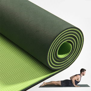 Tapete Deportivo Antideslizante de TPE Ecológico de un Solo Color o de Dos Colores Zhensheng, Tapete de Gimnasio, Tapete de Yoga, Tapete de Ejercicio - Product Image 1