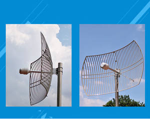 高增益远距离3G 4G Lte 2 * 24dbi 1700-2700MHz室外定向MIMO网格抛物面天线 - Product Image 5