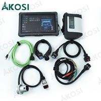 Tableta F110 Lista para Usar + Multiplexor de Diagnóstico MB STAR C4 SD Connect Compact C4 con Software para Autos y Camiones