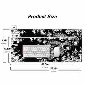 Sanxing Japanese Dragon Anime Cartoon <b>Gaming</b> <b>Mouse</b> <b>Pad</b> XXL 700x300mm Natural Rubber Art Style Anti-Fray Rectangular Stock - Product Image 3