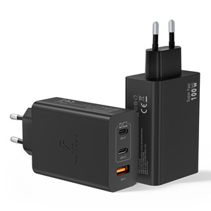 Chargeur rapide multi-ports GaN haute puissance 100W, norme européenne, compatible avec Apple iPhone 16, téléphones Samsung et Samsung - Product Image 5