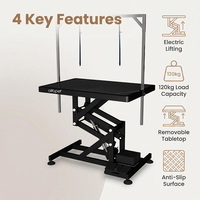 Tables de toilettage pour chiens AP-804E avec élévateur électrique, table de coupe pour animaux, table de toilettage pour chiens