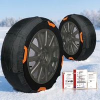 Chaussettes de neige imperméables en textile pour pneus de voiture, antidérapantes, adhérence améliorée pour AITO Model Mendelevium M5 EV SUV, routes enneigées