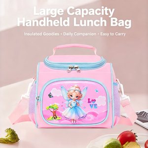 <span class=keywords><strong>Sac</strong></span> à lunch souple Oxford isolé et durable pour enfants avec fermeture à glissière, portable étanche pour l'école et le <span class=keywords><strong>pique</strong></span>-<span class=keywords><strong>nique</strong></span> - Product Image 4