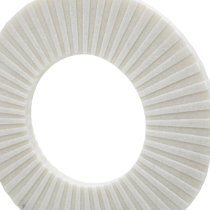 Scultura ad anello rotondo, oggetto decorativo moderno in stile marmo bianco testurizzato per soggiorno, bagno, ufficio. - Product Image 5