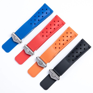 Correa de Reloj Deportiva Upro de 22mm, de Caucho Perforado Premium, con Orificios Transpirables y Hebilla Plegable - Product Image 1