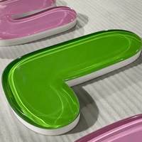 Lettres néon en gel personnalisées, fabrication en usine, lettres 3D en acrylique, enseignes lumineuses LED en gel pour la décoration murale des magasins, commande en gros
