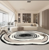 Nordic Carpet Premium Kunden spezifisches Design Weiches Gefühl Leicht zu reinigende Teppiche Boden matte Modernes Plüsch Abstraktes Muster Wasch bare Rückseite