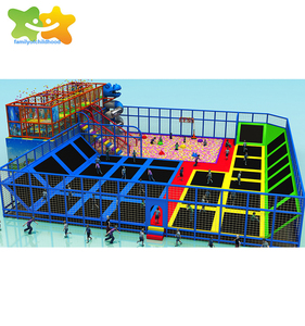 Phong Cách Mới Chuyên Nghiệp 20ft Trampoline 6 Ft Hình Chữ Nhật Nhảy Trampoline Ninja CHIẾN BINH Trở Ngại Để Bán - Product Image 4