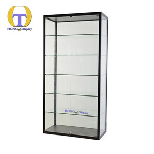 <span class=keywords><strong>Vitrine</strong></span> d'exposition pour boutique de tabac avec éclairage LED à vision complète, verre trempé et cadre en aluminium pour les magasins de détail - Product Image 1
