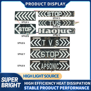 Liuhjg Tùy Chỉnh Xe Máy Lần Lượt Tín Hiệu Dừng Chỉ Số Ánh Sáng RGB Đèn Flash Cảnh Báo Tín Hiệu Cho Xe Máy Xe Đạp - Product Image 2