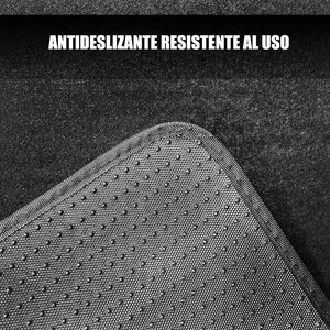Tappetini da pavimento per auto in 4 pezzi antiscivolo nero antiscivolo rinforzato con Area del pedale - Product Image 3