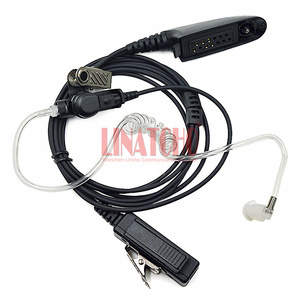 Bonne qualité noir talkie-walkie acoustique clair Tube GP338 GP328 GP680 GP1280 Radio longue PTT MIC écouteur - Product Image 1