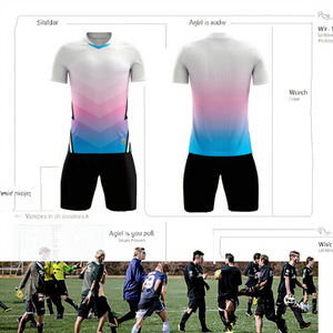 Servicio OEM al por Mayor, Conjuntos de Camisetas de Fútbol Versión Jugador, Transpirables, Personalizadas para Equipos, Unisex para Adultos - Product Image 3