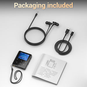 Lecteur MP3 portable au design carré, boîtier métallique, écran de 1,77 pouces, mémoire de 64 Go, haut-parleur intégré pour radio FM - Lecteur de musique sportif - Product Image 6