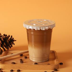 Vasos Desechables de Plástico PET Transparente de 12 oz con Tapa, Vasos Transparentes de PET para Bebidas Frías, Té de Burbujas, Jugos, Café y Bebidas - Product Image 4