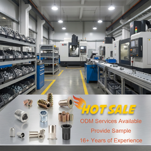Inserts filetés pour meubles sur mesure en stock <span class=keywords><strong>d</strong></span>'usine, écrous à sertir M4 M5 M6 M8 M10 Type <span class=keywords><strong>D</strong></span> pour le bois - Product Image 1