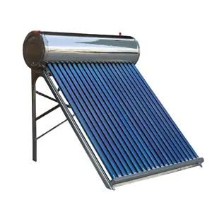 Calentador de água solar de 100l a 250l Calentador de água solar tubo de vácuo