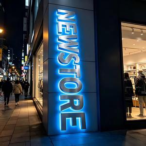 ป้ายไฟ LED 3 มิติ แบบกำหนดเองสำหรับธุรกิจ  โลโก้อะคริลิคสแตนเลส สำหรับตกแต่งหน้าร้าน ไฟติดผนัง  ออกแบบฟรี - Product Image 3