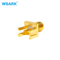 Conector Coaxial RF SMA Hembra para Montaje en PCB, Patas Escalonadas de 1.7mm, Brida 8x9, Alta Frecuencia SMA KE, Venta al por Mayor de Fábrica
