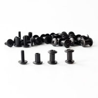Vis à double tête Kydex Tek Lok, vis noires pour manche de couteau, vis de fixation, vis Chicago, fournisseur direct d'usine