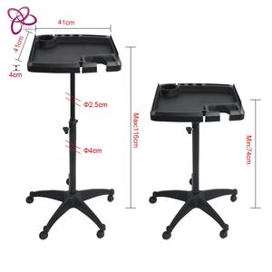 Carro de extensión de cabello para salón de belleza, 4 ruedas, coloridas estaciones de hierro, muebles Retro plegables - Product Image 5