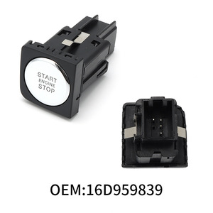 ปุ่มสตาร์ทเครื่องยนต์ 16D959839 สำหรับ Volkswagen Sagitar 2015-2018 สวิตช์กุญแจรีโมทแบบไร้กุญแจ วัสดุ ABS - Product Image 5