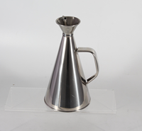 Distributeur d'huile moderne en acier inoxydable anti-fuite, verseur de sauce, bouteille de vinaigre de 350 ml pour usage culinaire et épices