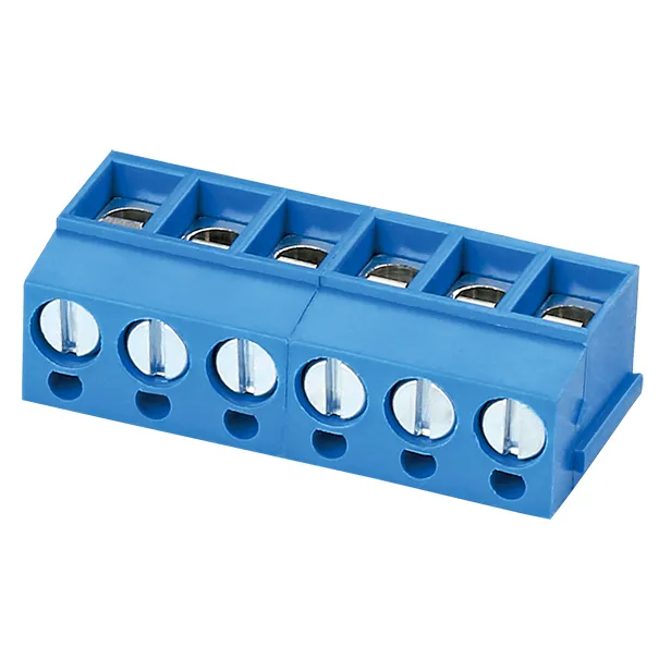 Blocos de terminais de parafuso de PCB de cor azul de alta qualidade de plástico de conexão rápida 5.0mm XY300 KF300-5.0
