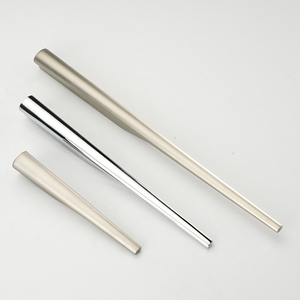Handle Door Manufacturer Long Shape Chrome Nickle Cabinet Handle Zinc Alloy Round 96mm Living Room Door Handle America Style Simple Easy Ins
