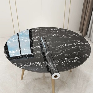 ORON DECO adesivo in marmo vinile nero autoadesivo impermeabile 3d cucina adesivo da parete Peel and Stick carta da parati <span class=keywords><strong>per</strong></span> camera da letto - Product Image 5