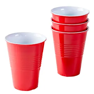 Melamine Picnic Set Of 4 Colorful Cups